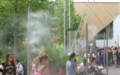 Summer heat in the city? Misting systems provide relief