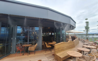 Refreshing Rooftop Experience: Fogging System at Glorious Bastards in Konstanz